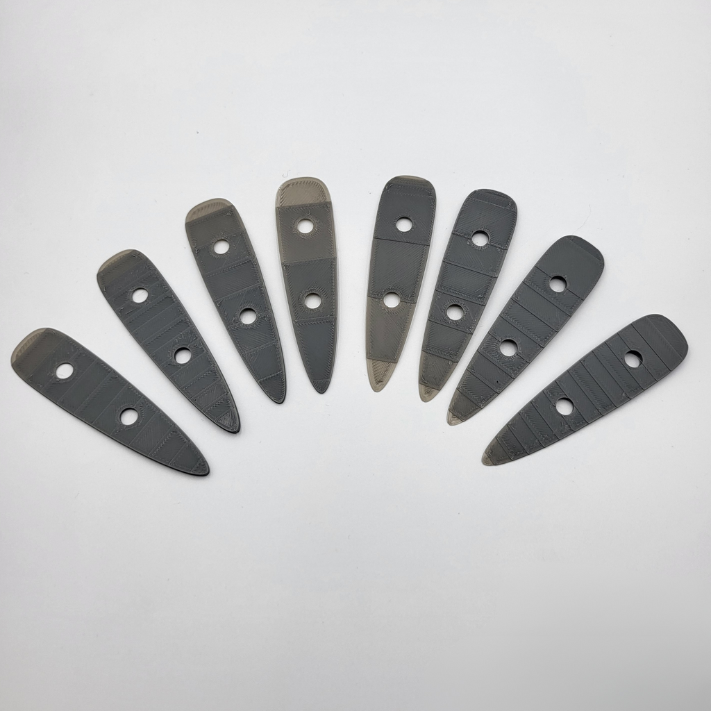 Takuma rear stabiliser shims adjust stab angle  
